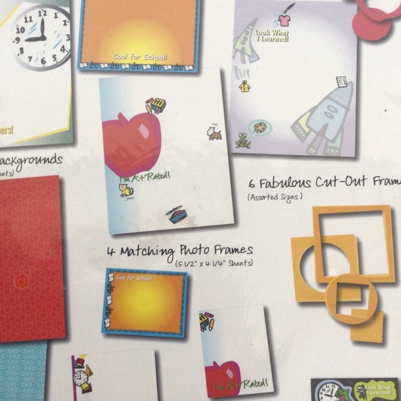 SCRAPBOOK SCHOOL DAYS KIT NWT 8.5 x 11 PAGES NWT - Picture 10 of 12